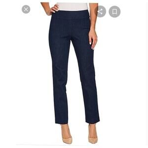 KRAZY LARRY | Sapphire Blue Velvet On The Fringe Pull on Pants | Size 12